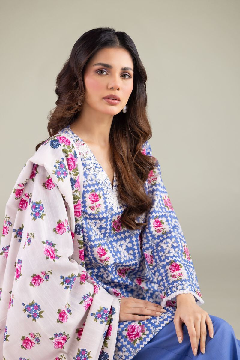 Embroidered | Textured Cotton | Summer Floral Dupatta | USD 25.00