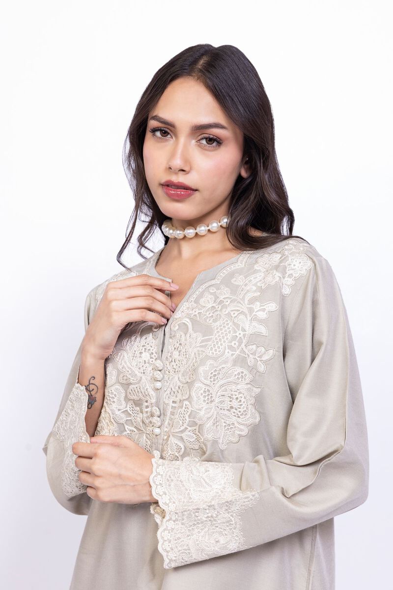 Embroidered | Raw Silk | Kurta | USD 55.00