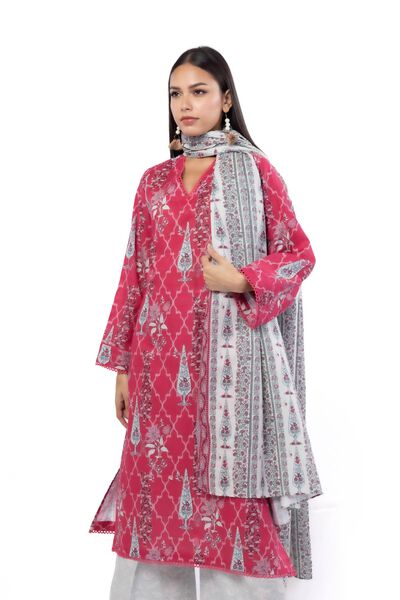 Printed | Khaddar | Tailored 3 Piece | USD 22.50