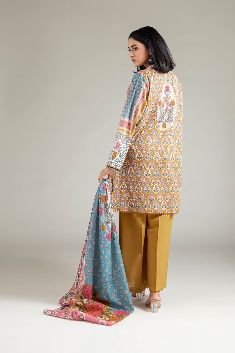 Printed | Cambric | Floral Tailored 3-piece | USD 60.00