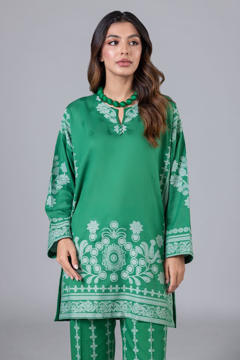 Embroidered | Cotton Polyester Broshia Jacquard | Kurta | null