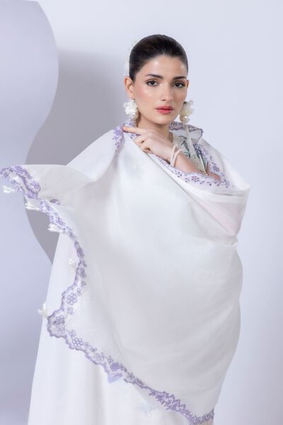 Embroidered | Cotton Square | Dupatta | USD 40.00