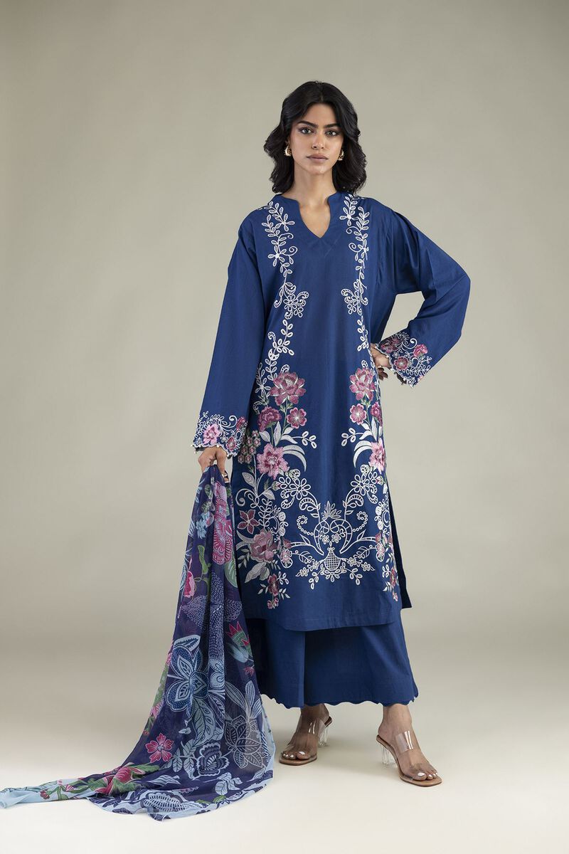 Embroidered | Cambric | Cambric Tailored 3-Piece | USD 85.00
