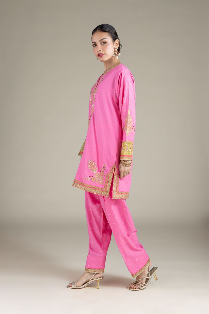 Embroidered | Raw Silk | Pants | USD 28.00