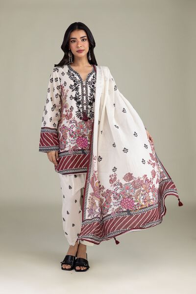 Embroidered | Textured Lawn | Tailored 3-Piece Lawn | USD 75.00