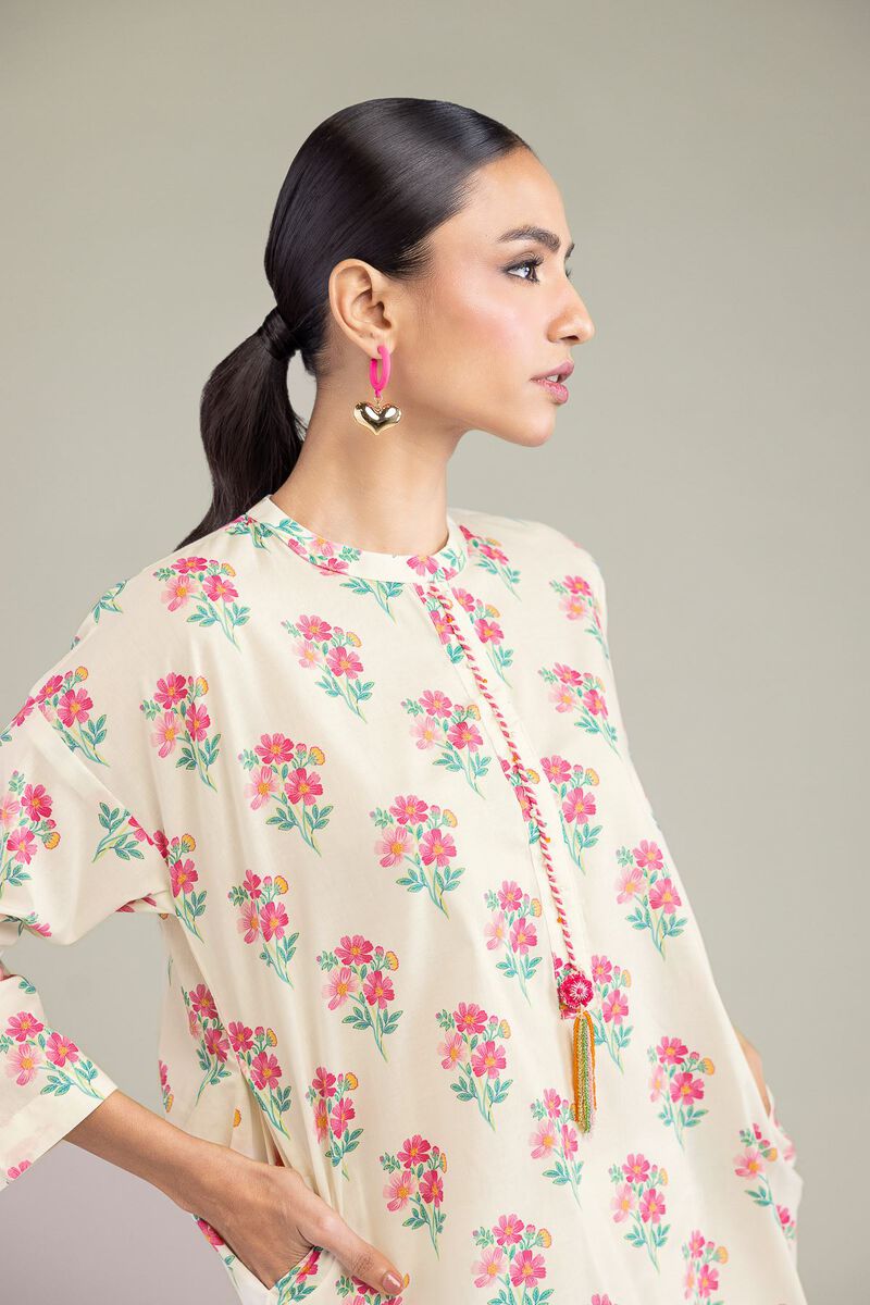 Printed | Cambric | Floral Cambric Kurta | USD 30.00