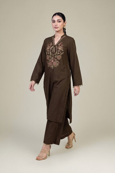 Embroidered | Raw Silk | Silk Solid Pants | USD 35.00