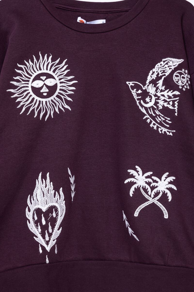 Embroidered | Cotton Polyester Fleece | Sweatshirt | USD 7.50