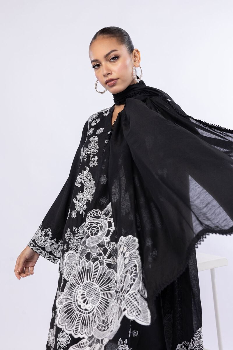 Embroidered | Cotton Net | Dupatta | USD 27.00