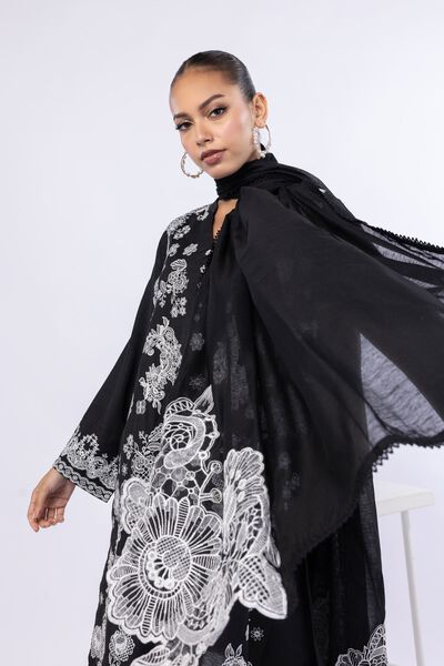 Embroidered | Cotton Net | Dupatta | USD 27.00