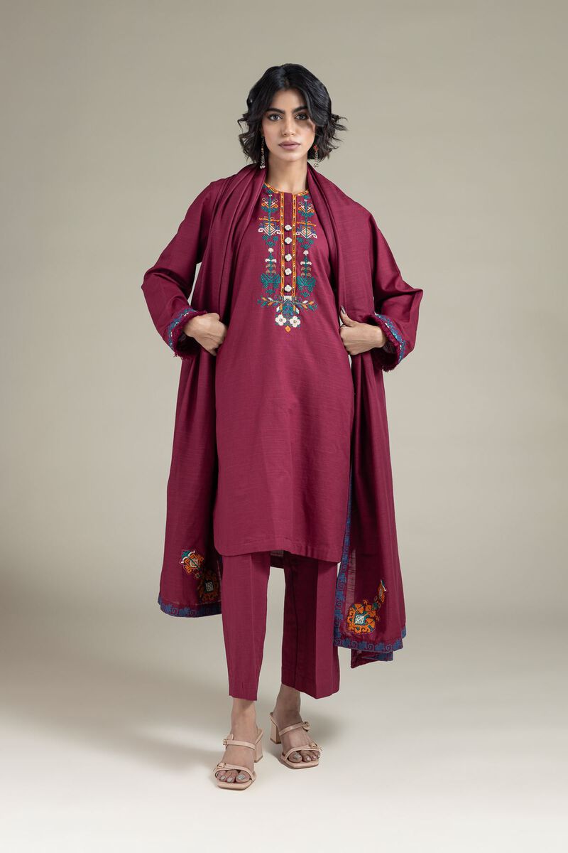 Embroidered | Textured Cotton | Dupatta | USD 20.00