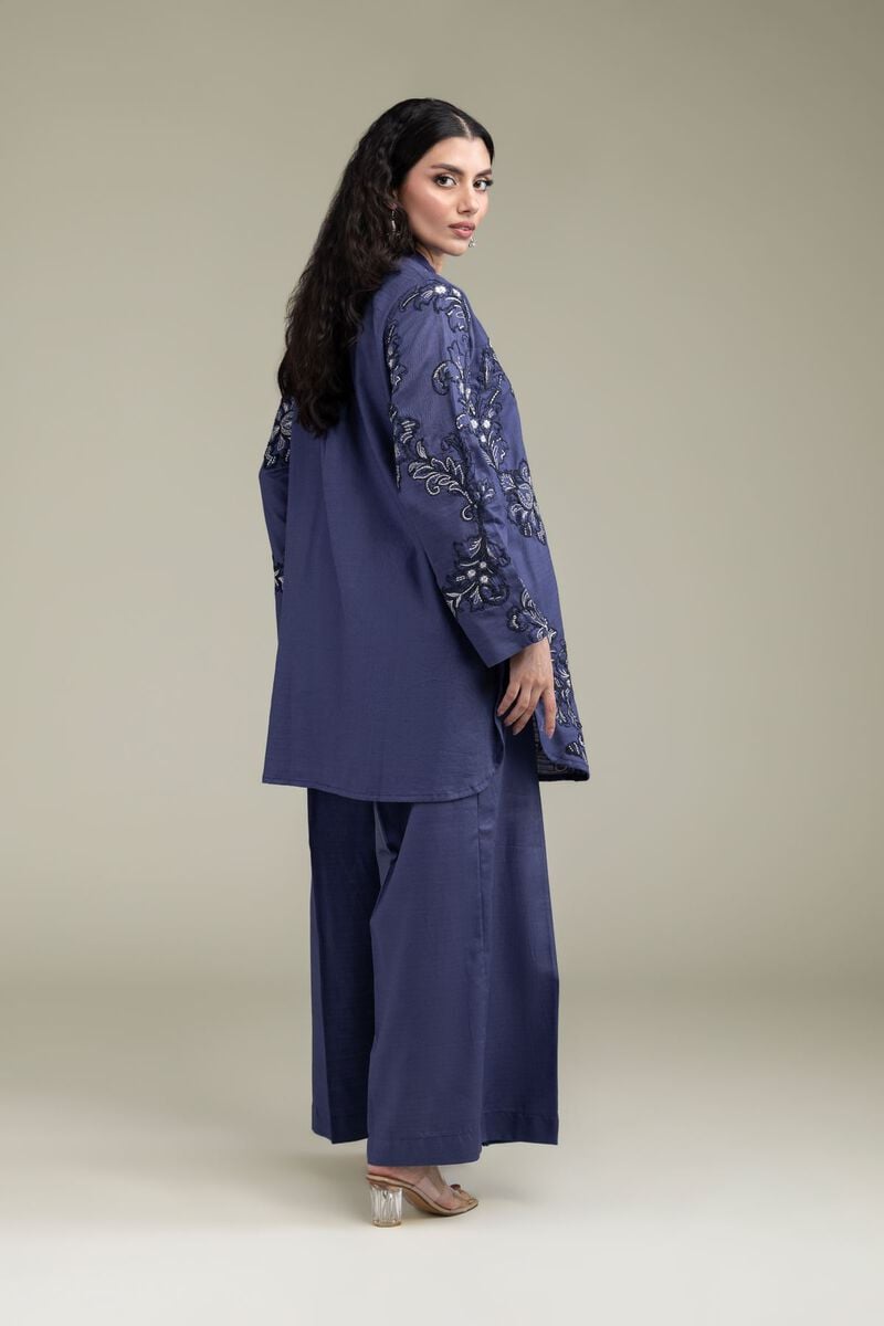Embroidered | Cotton Dobby | Short Floral Kurta | USD 60.00
