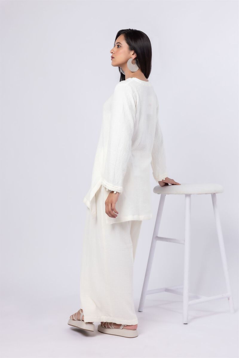 Dyed | Cheese Cloth | Kurta | USD 20.00