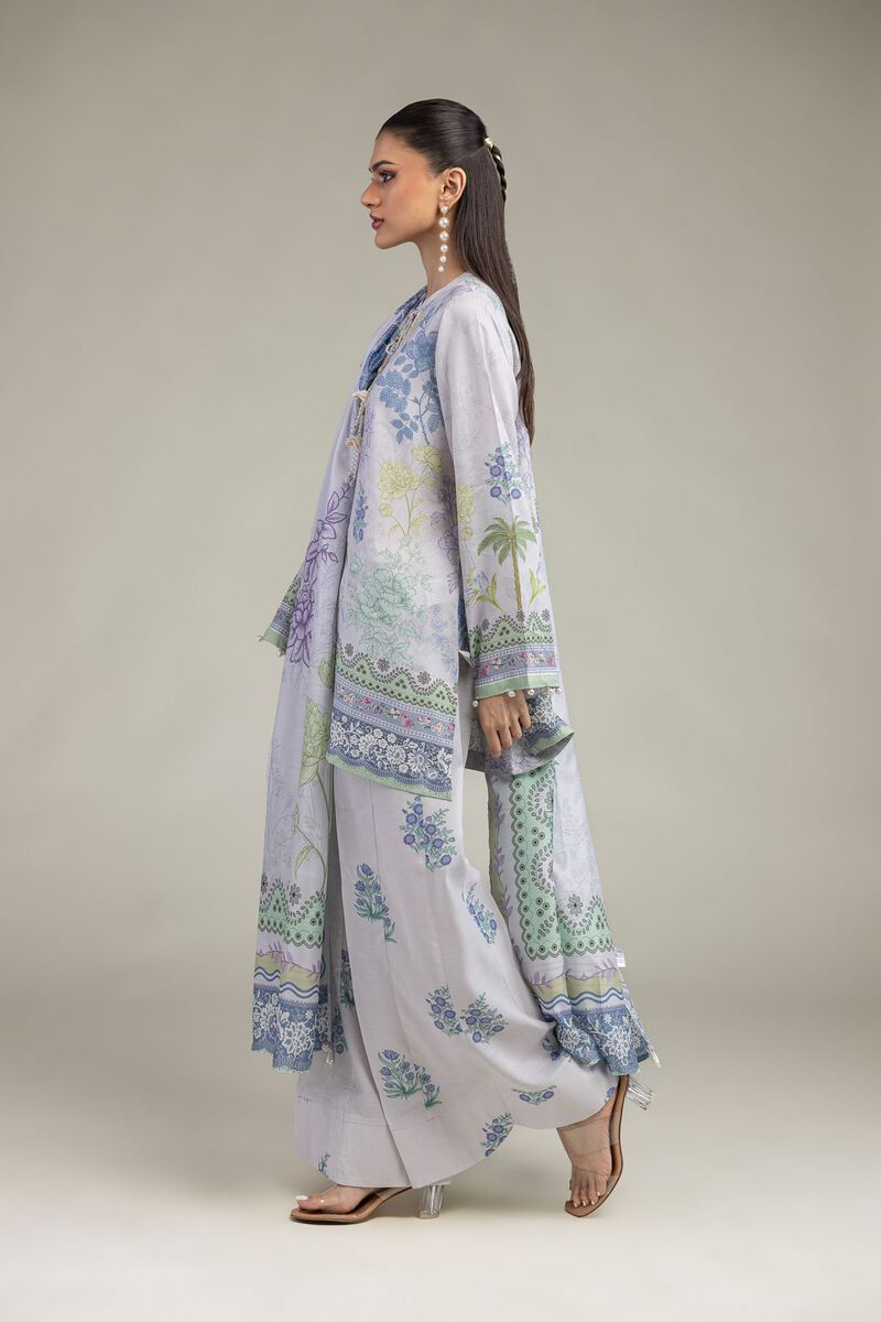 Embroidered | Raw Silk | Floral Silk Pants | USD 35.00