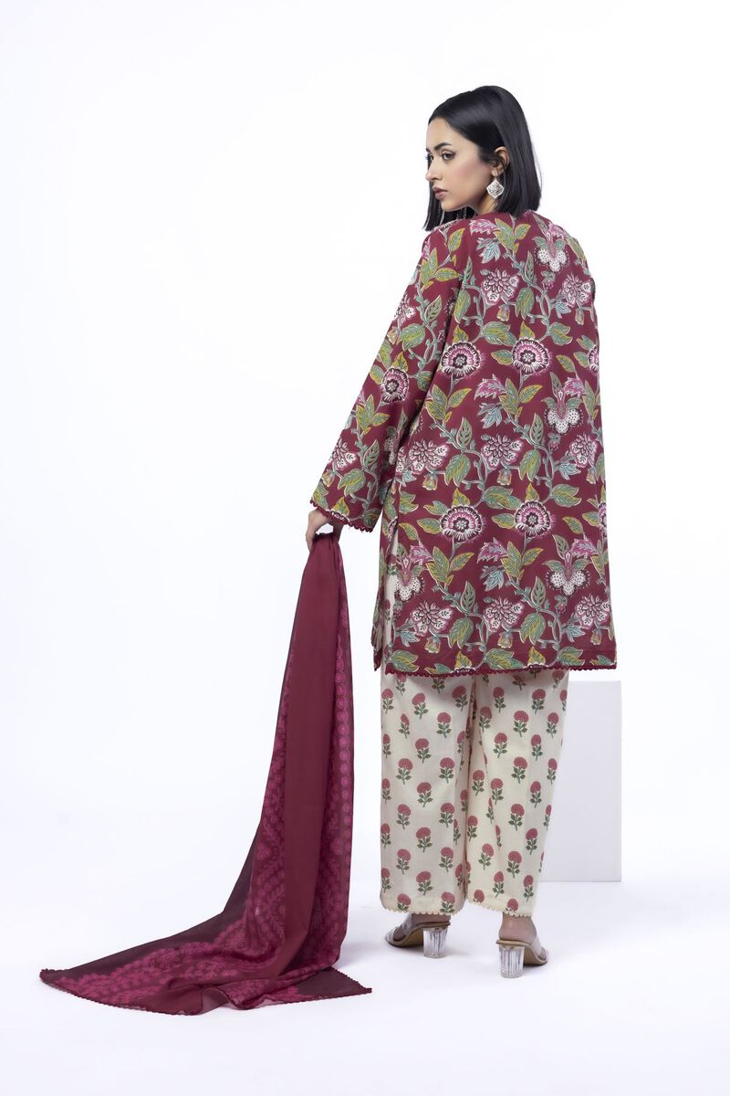 Printed | Cotton | Tailored 3 Piece | USD 22.50