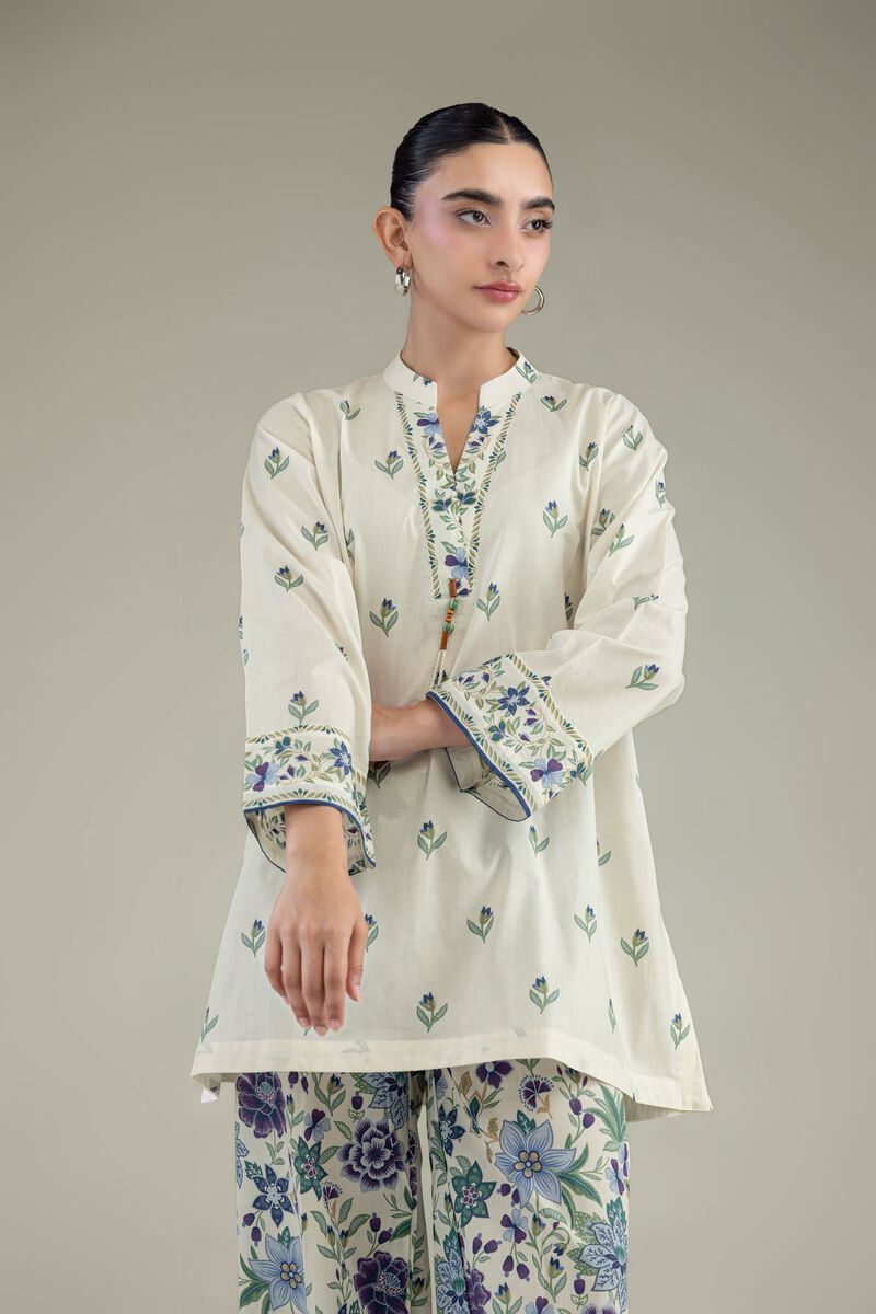 Printed | Cambric | Cambric Floral Kurta | USD 35.00