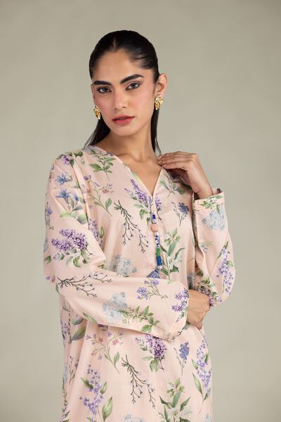 Printed | Cotton Viscose | Short Floral Kurta | USD 35.00