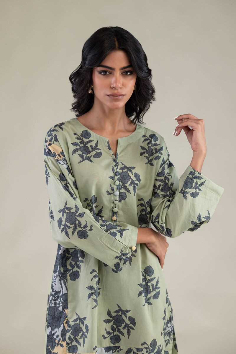 Embroidered | Cambric | Floral Short Kurta | USD 35.00