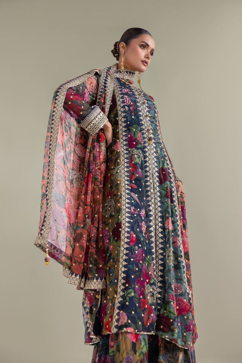 Embroidered | Chiffon | 3-piece Co-ord Set | USD 180.00