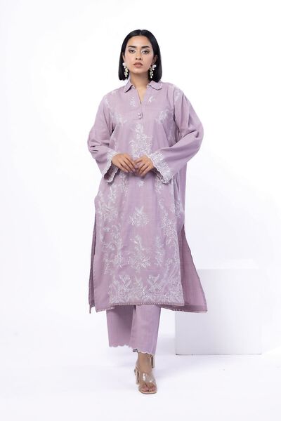 Embroidered | Heavy Textured Cotton | Tailored 2 Piece | Top and Bottom | USD 45.00