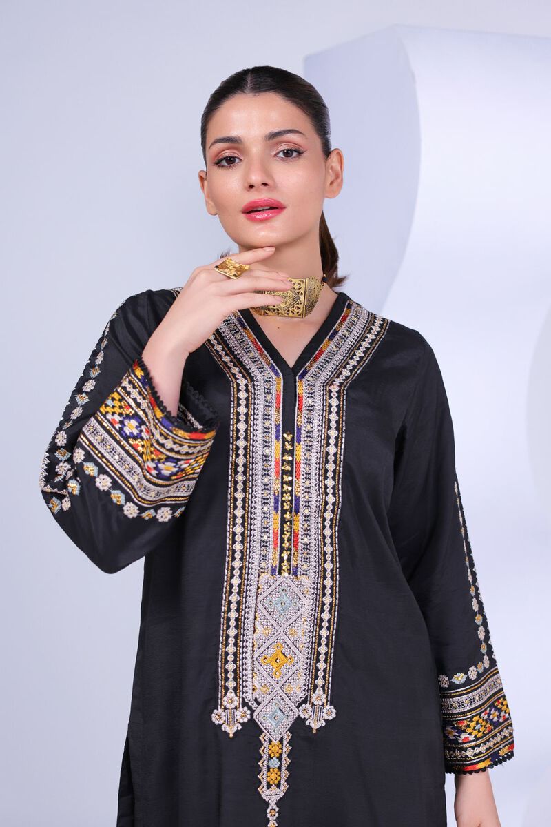 Embroidered | Russian Raw Silk | Kurta | USD 25.00