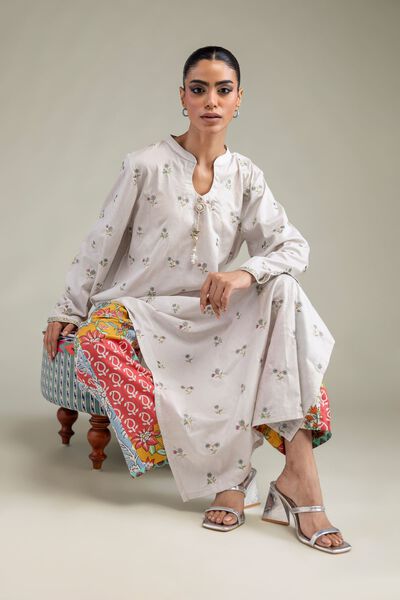 Embroidered | Cambric | Tailored 2-Piece Set | USD 55.00