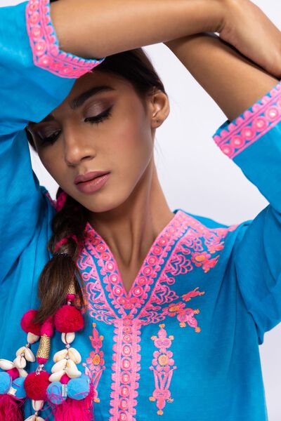 Classic Kameez, BLUE, hi-res