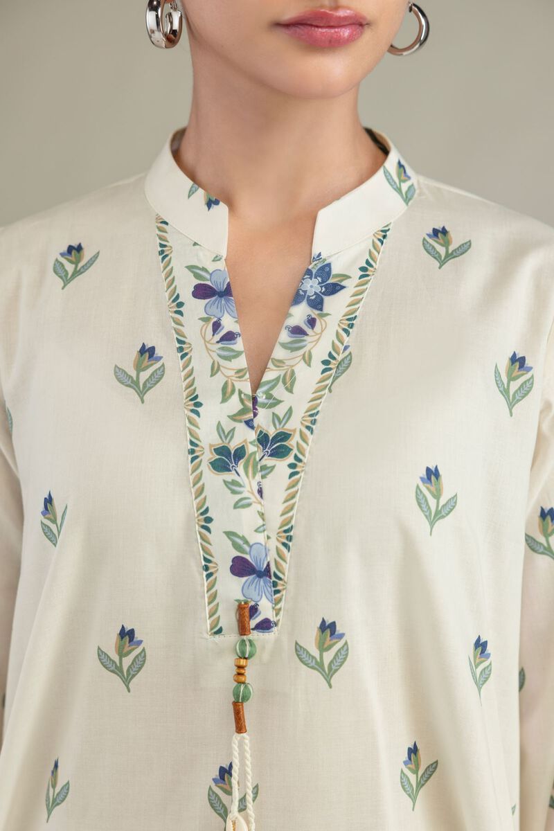 Printed | Cambric | Cambric Floral Kurta | USD 35.00