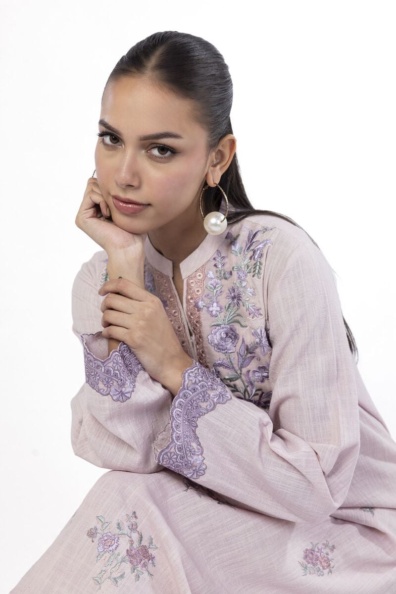 Embroidered | Crosshatch | Tailored 2 Piece | Top and Bottom | USD 45.00