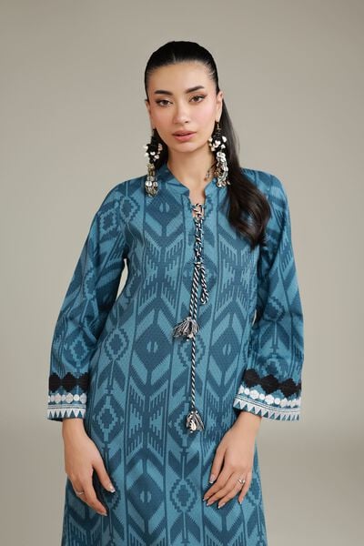 Embroidered | Cotton Dobby | Long Cotton Kurta | USD 35.00