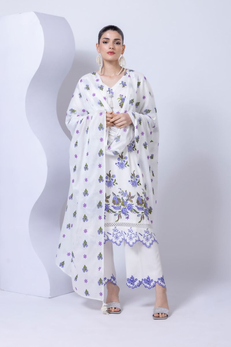 Embroidered | Cotton Square | Dupatta | null