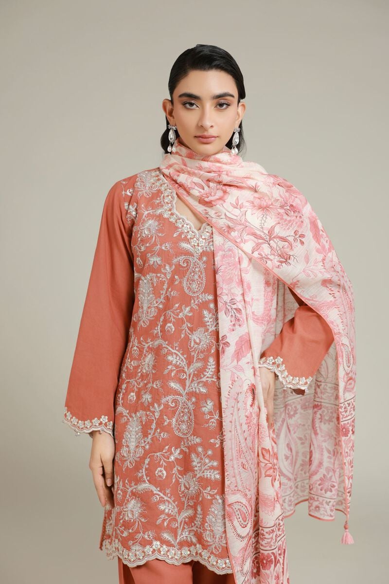 Embroidered | Cambric | Tailored 3 Piece | USD 75.00