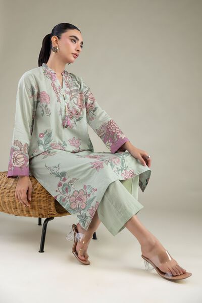 Printed | Cambric | Floral Cambric Kurta | USD 35.00