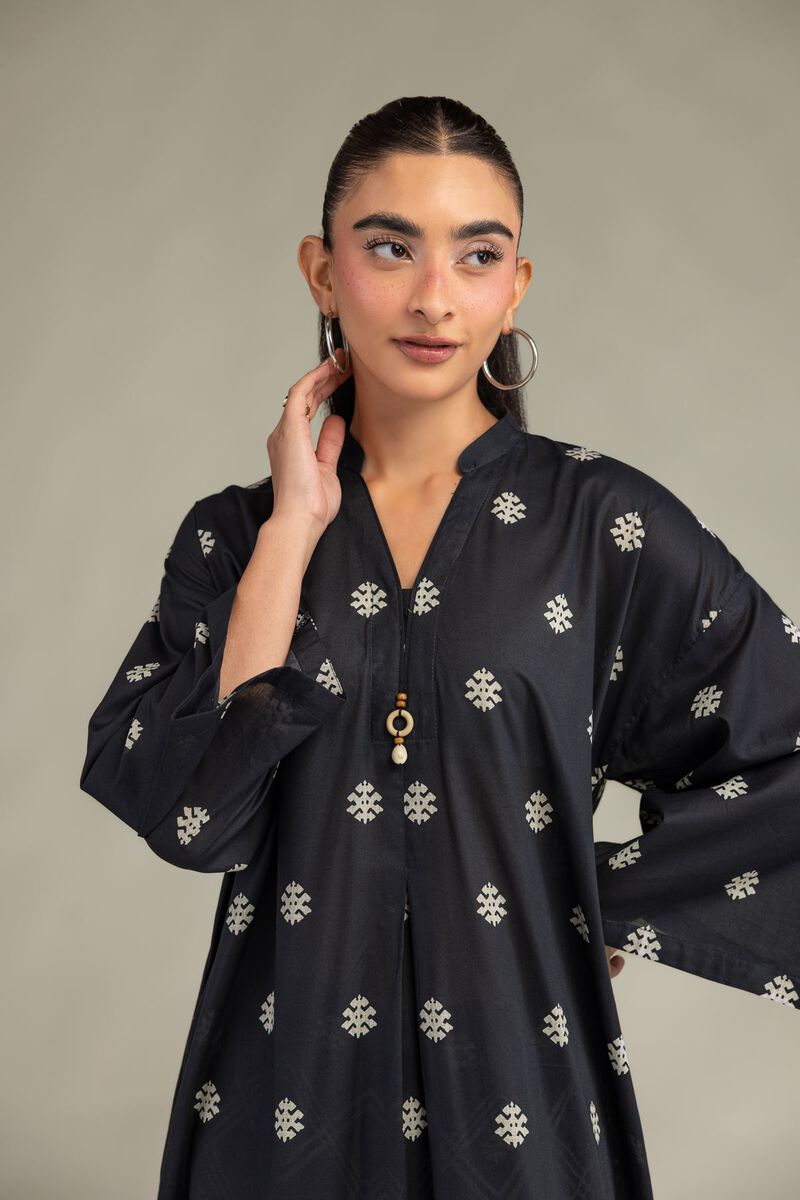 Printed | Cambric | Cambric Longline Kurta | USD 40.00