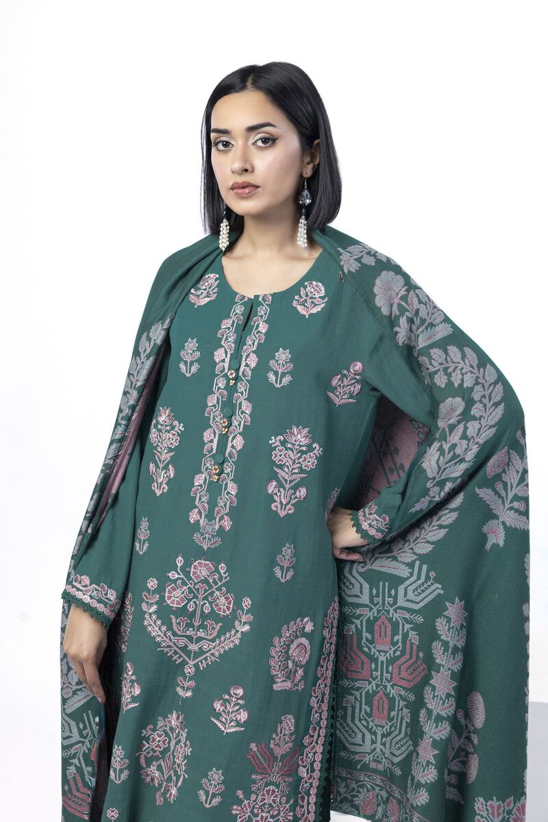 Embroidered | Khaddar | Tailored 3 Piece | null