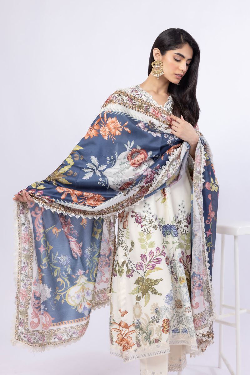 Printed | Tusser Silk | Dupatta | USD 14.00