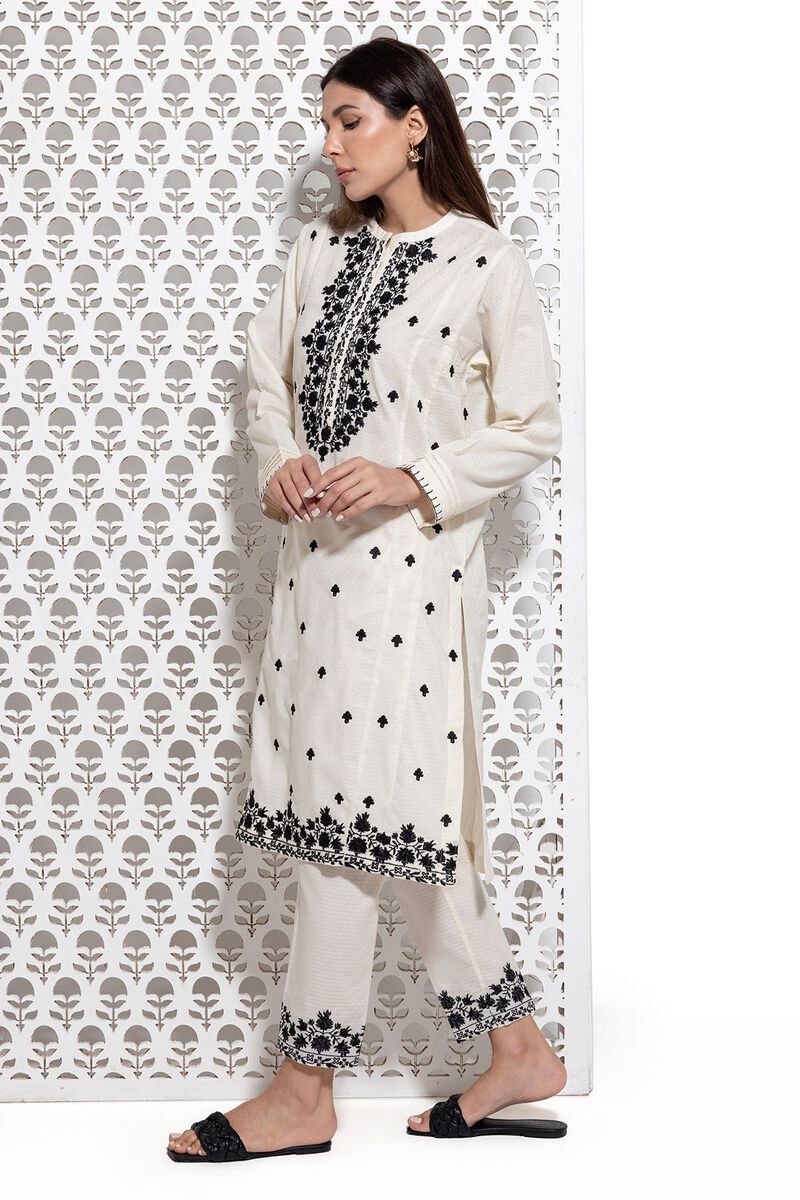 Embroidered | Dobby | Pants | null