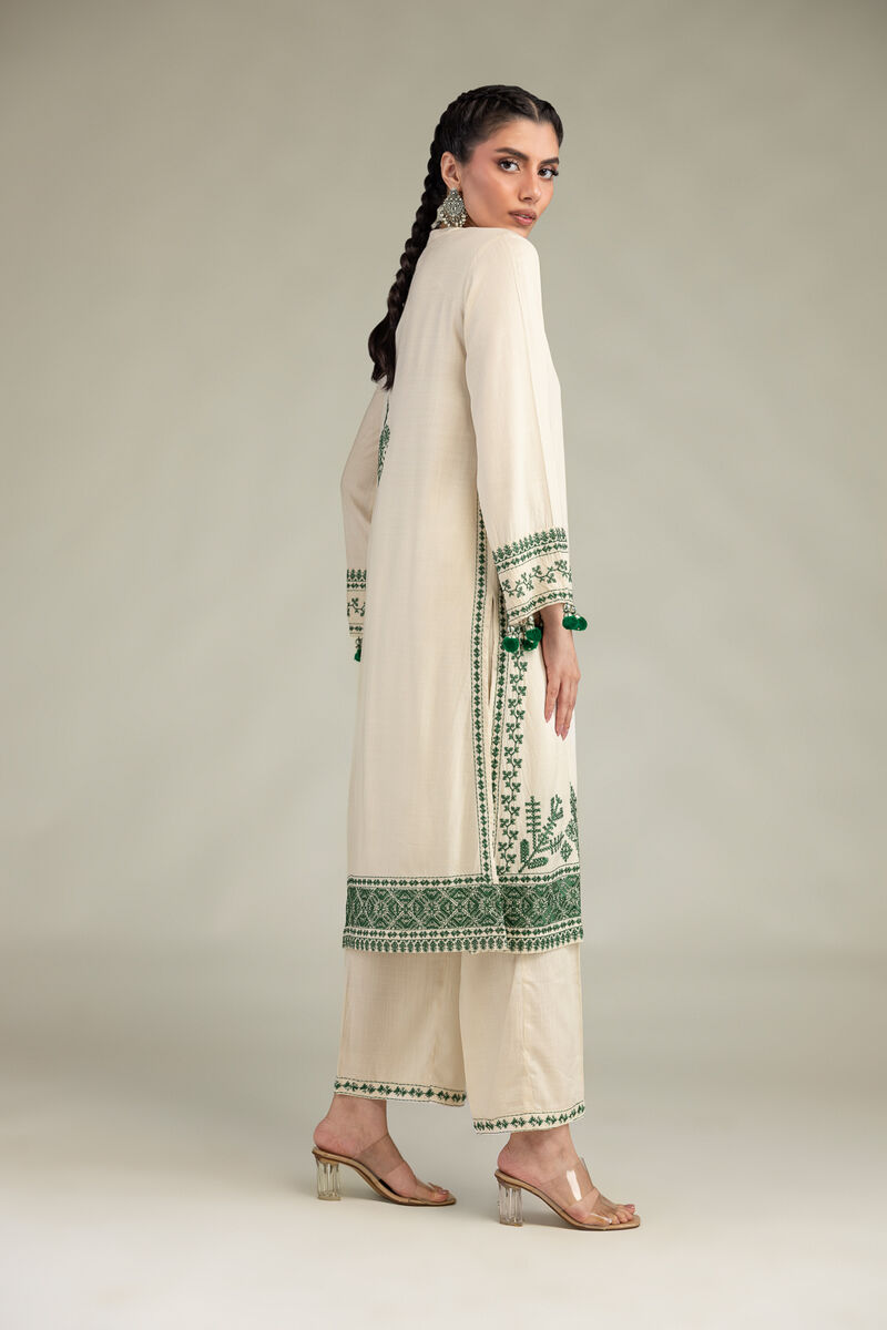 Embroidered | Raw Silk | Raw Silk Pants | USD 35.00