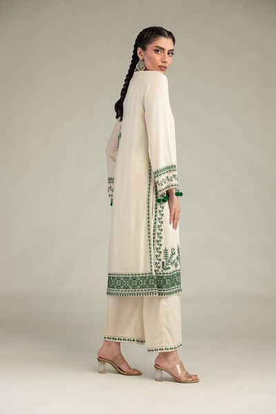 Embroidered | Raw Silk | Raw Silk Pants | USD 35.00