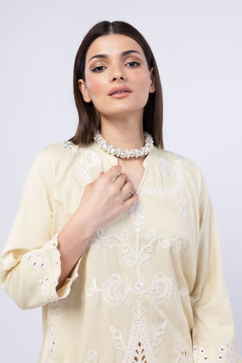 Embroidered | Crosshatch Raw Silk | Kurta | USD 60.00