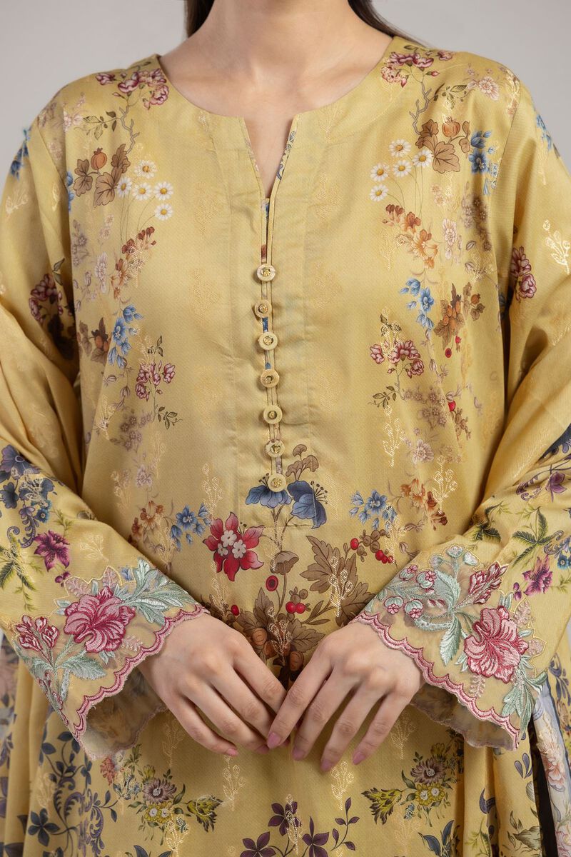 Embroidered | Jacquard | Jacquard Tailored 3-Piece | USD 75.00