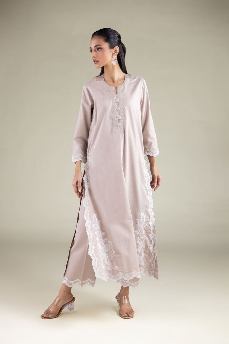 Embroidered | Cotton Dobby | Pants | USD 30.00