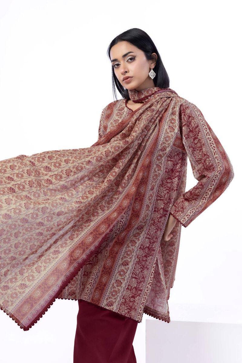 Printed | Cotton | Tailored 3 Piece | USD 22.50