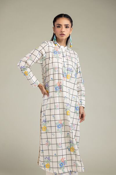 Printed | Cambric | Cambric Floral Kurta | USD 21.00