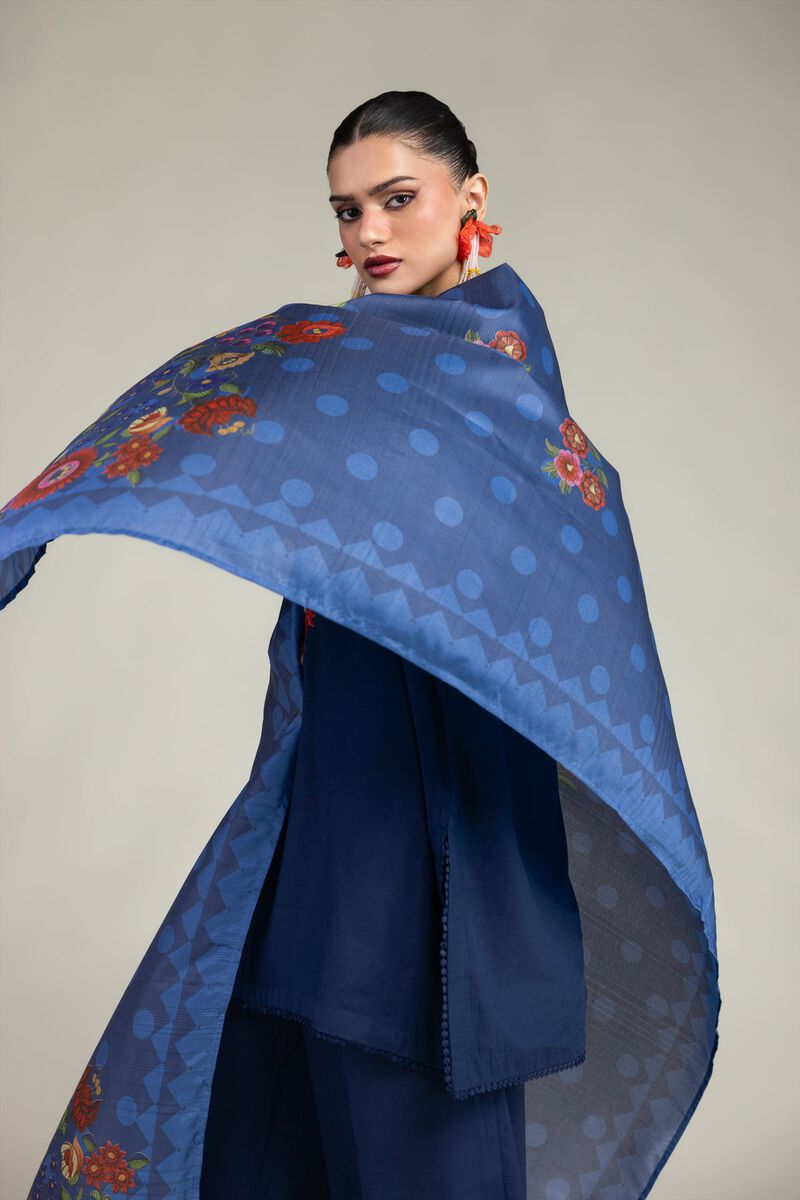 Embroidered | Polyester Silk | Silk Embroidered Dupatta | USD 30.00