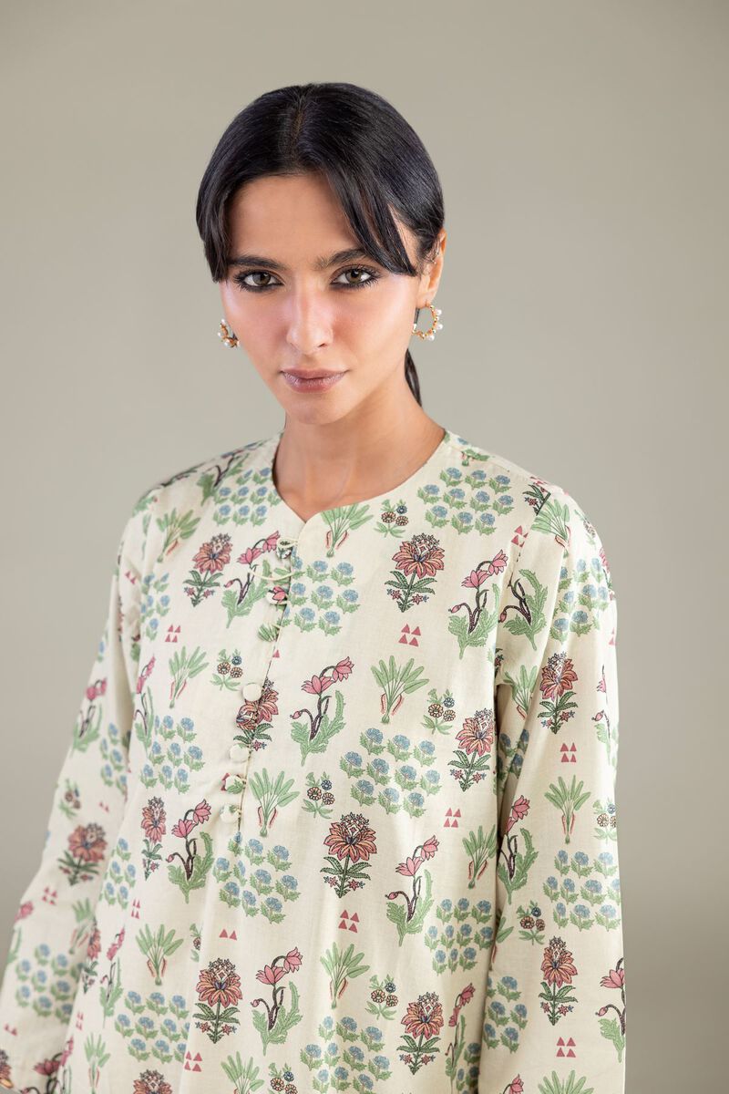 Cambric | Floral Cambric Kurta | USD 35.00