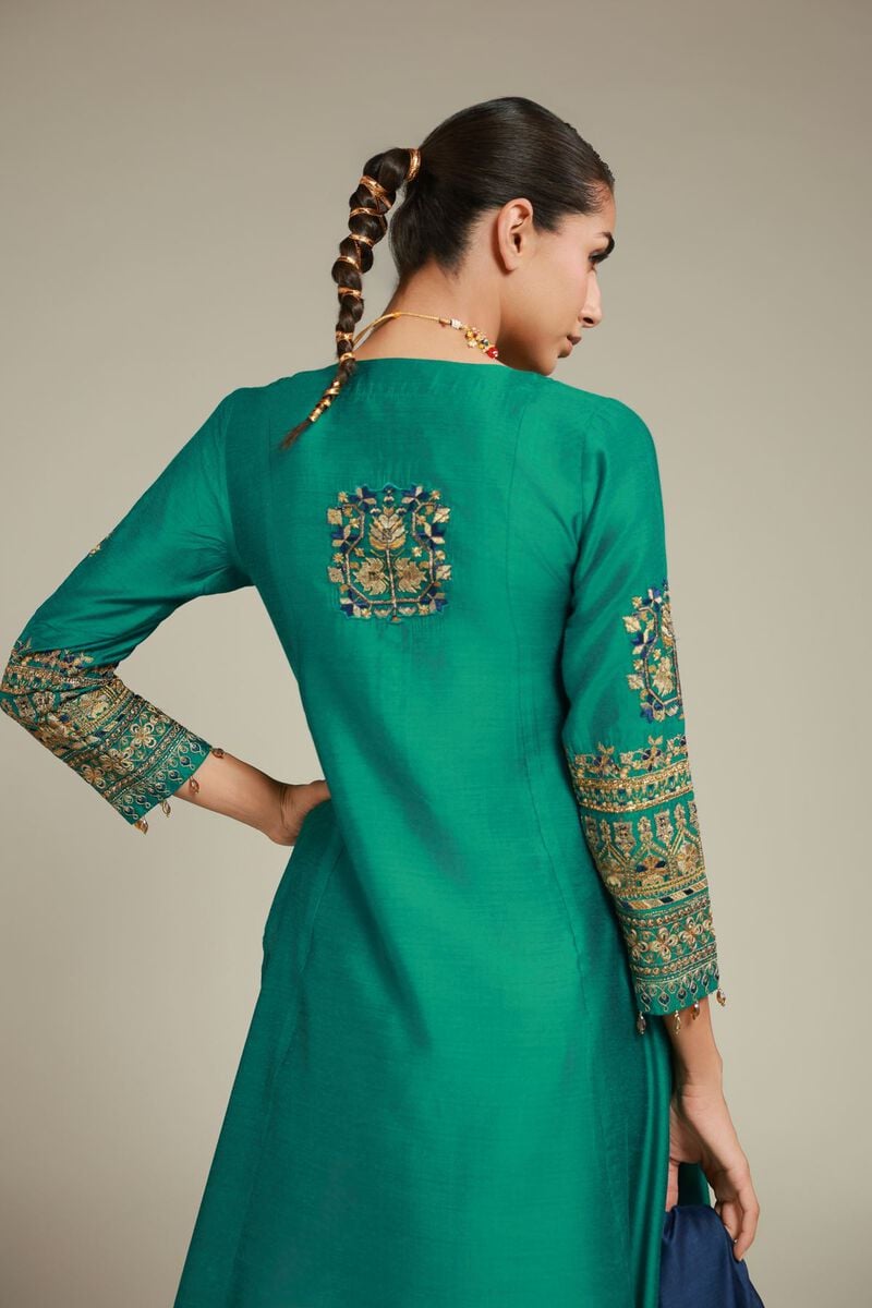 Embroidered | Raw Silk | 3 Piece Co-ord Set | USD 125.00