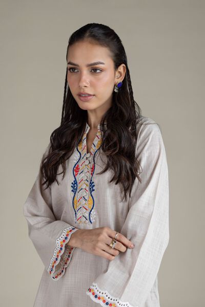 Embroidered | Heavy Textured Cotton | Kurta | USD 30.00