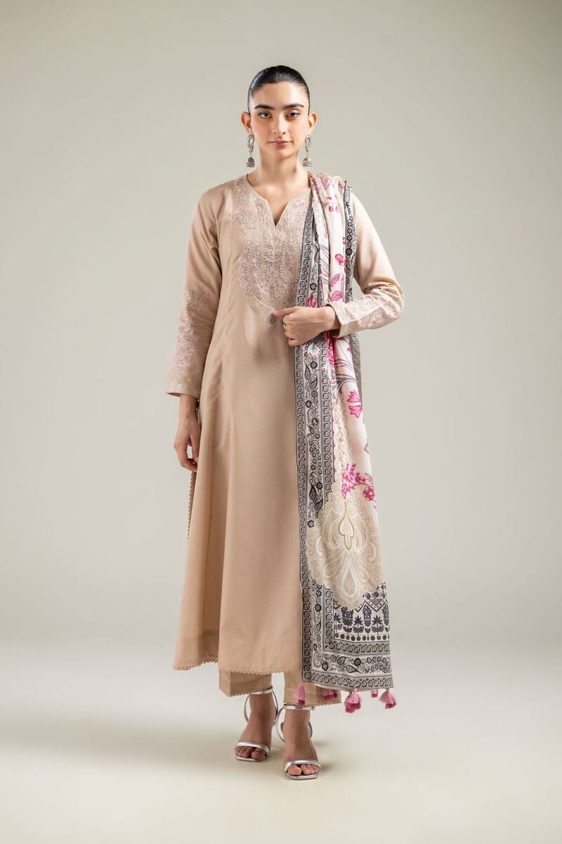 Embroidered | Lawn | Off-White Lawn Dupatta | USD 25.00