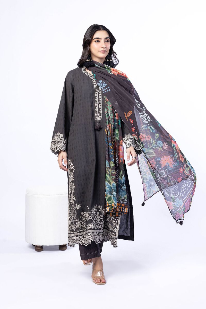 Embroidered | Cotton Dobby | Tailored 3 Piece | USD 75.00